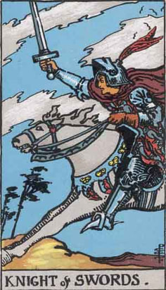 Knight of Swords Tarot Image