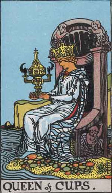 The Queen of Cups Tarot Image